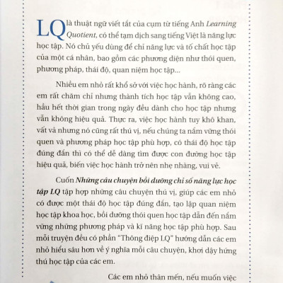 Những Câu Chuyện Bồi Dưỡng Chỉ Số Năng Lực Học Tập LQ