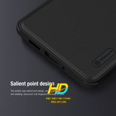 Ốp Lưng Chống Trượt Dành Cho iPhone 14 Pro Chính Hãng Nillkin SUPER FROSTED SHIELD PRO - Hàng Chính Hãng