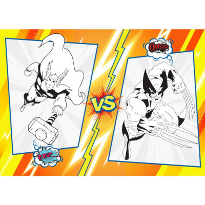 Sách Tô Màu - Super Heroes Siêu Anh Hùng - Tập 2 - Rèn Luyện IQ EQ CQ - Tặng Kèm 18 Stickers - Việt Thư