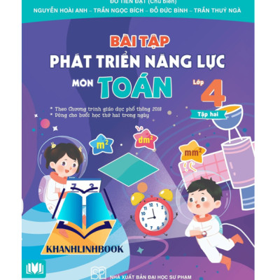 Sách Combo Bài Tập Phát Triển Năng Lực Môn Toán Lớp 4 Tập 1 + 2 ( Theo chương trình GDPT 2018 ) (cánh diều)