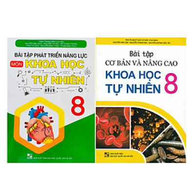 Sách - Combo Bài Tập Phát Triển Năng Lực + Bài Tập Cơ Bản Và Nâng Cao Khoa Học Tự Nhiên 8