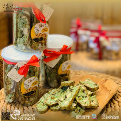 Biscotti Mơ Trà Xanh