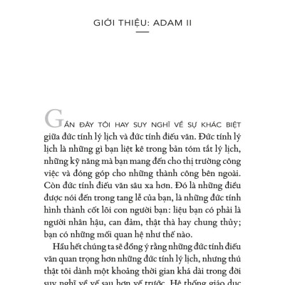 Đường Đến Nhân Cách