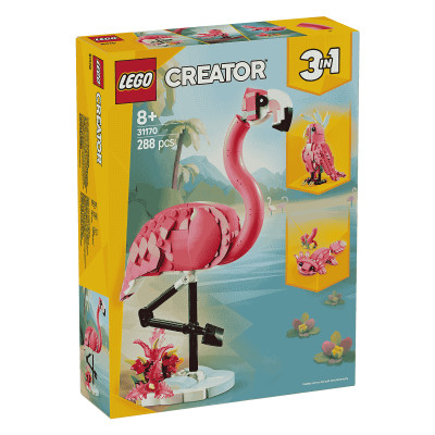LEGO CREATOR 31170 Đồ Chơi Lắp Ráp Động Vật Hoang Dã: Hồng Hạc (288 chi tiết)