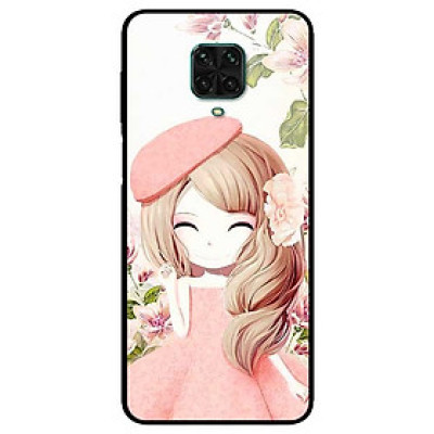 Ốp lưng dành cho Xiaomi Redmi 9s - 9 Pro - 9 Promax mẫu Anime Cô Gái Váy Bông
