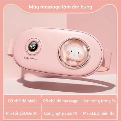 Máy Massage Làm Ấm Bụng, Đai Đeo Giảm Đau Bụng Kinh Nguyệt, Làm Ấm Tử Cung Cho Phụ Nữ Đến Kì