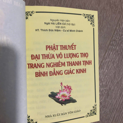 Kinh Phật Thuyết Đại Thừa Vô Lượng Thọ Bình Đẳng Giác (Bìa cứng) ( khổ 10x14cm)