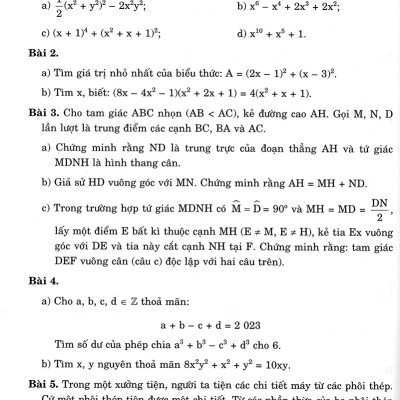 Định Hướng Và Phát Triển Tư Duy Giải Bài Tập Toán Khó Lớp 8 - Tập 1 (Dùng Chung Cho Các Bộ SGK Hiện Hành) _HA