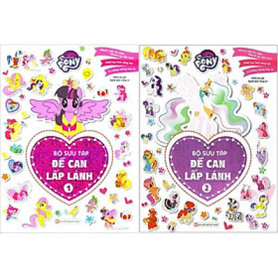 Bộ Sách My Little Pony - Bộ Sưu Tập Đề Can Lấp Lánh - Tập 1 + Tập 2 (Bộ 2 Cuốn)