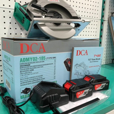 MÁY CƯA ĐĨA TRÒN KHÔNG CHỔI THAN DÙNG PIN 20V (KHÔNG KÈM PIN VÀ SẠC) DCA ADMY02-185Z - HÀNG CHÍNH HÃNG