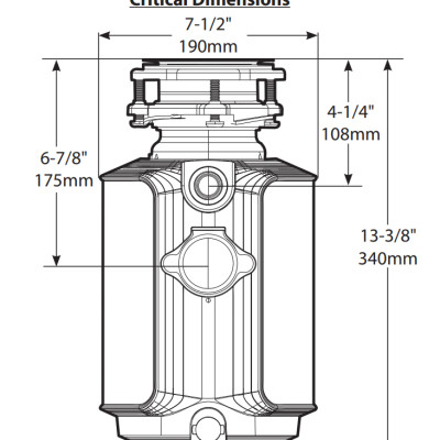 Máy xay rác bồn rửa chén + bộ nút nhấn MOEN GX50MCL+PJW1001 (HÀNG CHÍNH HÃNG)