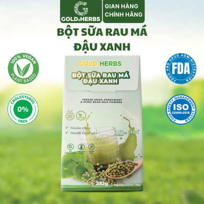 Bột sữa rau má đậu xanh GoldzHerbs – 14 gói/ 500g