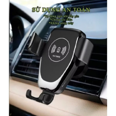 BỘ SẠC ĐIỆN THOAI KHÔNG DÂY KIÊM GIÁ KẸP ĐIỆN THOAI TRÊN XE HƠI ÔTÔ MẪU