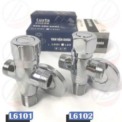 Van Chia Nước Van T Vặn 3 Ngã Có Khoá LUXTA Mã L6101 Và L6102 - Phụ kiện đấu nối thiết bị nhà tắm, phi 21