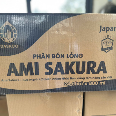 Phân Bón Lỏng Ami Sakura - Amino – Hữu Cơ Cho Cây Ăn Trái: Mập Đọt, Trái Bóng, Trái To, Trái Đều,...