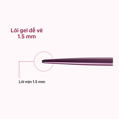 Bút Chì Gel Kẻ Mí Mắt Siêu Chống Trôi Dạng Xoay Kissme Heroine Make #01 #02