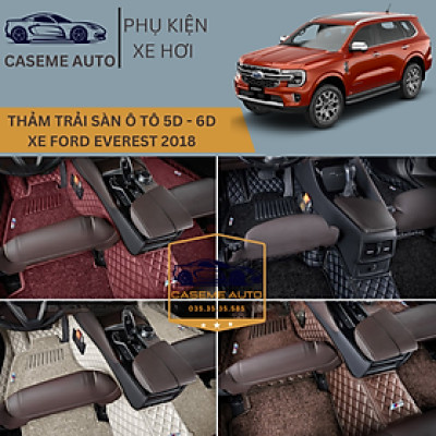 [FORD EVEREST] Thảm Trải Sàn, Lót Sàn Ô Tô 5D 6D Thiết Kế Theo Xe FORD EVEREST 2018 Chống Nước, Không Mùi - MẪU Ô VUÔNG - Hàng Chính Hãng