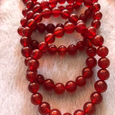 Vòng Tay ĐÁ MÃ NÃO ĐỎ TƯƠI SÁNG ĐẸP SIZE 8MM MAY MẮN NỮ MẠNG HỎA MẠNG THỔ ĐEO RẤT HỢP TỐT Ạ