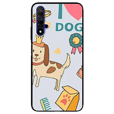Ốp lưng dành cho Huawei 5t - Mate 20 - Mate 20 Pro mẫu Cún Đeo Vương Miệng