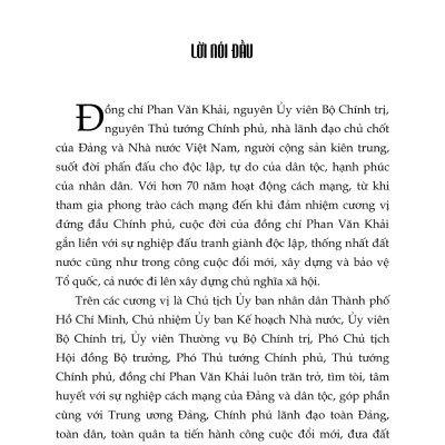 Thủ Tướng Phan Văn Khải Và Những Quyết Sách Chiến Lược - ST