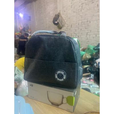 34x25x15cm Túi đựng hộp cơm cao cấp. Túi giữ nhiệt đa năng nhiều lớp. Túi đựng đồ ăn trưa. Túi chống toả nhiệt, dày dặn, phong cách Hàn Quốc thời trang, hiện đại