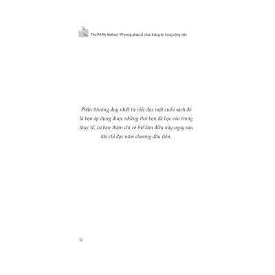 The PARA Method - Phương Pháp Tổ Chức Thông Tin Trong Công Việc - 1980