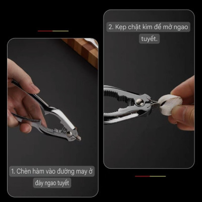 combo 2 x Dụng Cụ Tách Sò Huyết Inox Cao Cấp Bền Đẹp