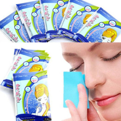 Combo 5 Phim Siêu Thấm Dầu Jomi (70 Tờ/Gói) - Xanh