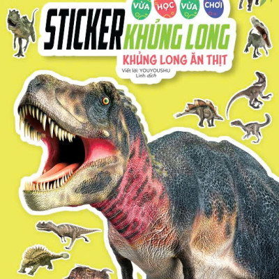 Sách - Trọn bộ 8 cuốn Sticker Khủng Long - Vừa Học Vừa Chơi - ndbooks