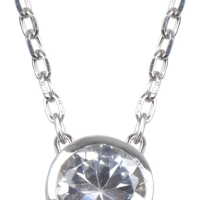 Dây Chuyền Một Hột Đá Gix Jewelry GE000010 - Trắng