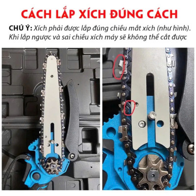 Bộ Máy Cưa Pin Cầm Tay Siêu Khỏe Cắt Cây, Tỉa Cành Hiệu Quả Vượt Trội