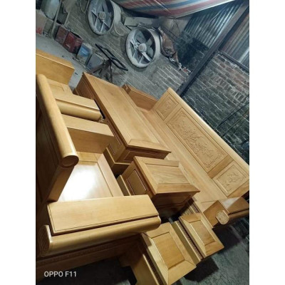 Bộ bàn ghế gỗ sồi to