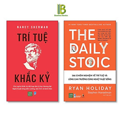Sách - Combo 2 Cuốn: The Daily Stoic + Trí Tuệ Khắc Kỷ - 1980 Books