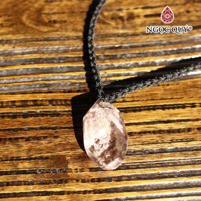 Mặt dây chuyền đá thạch anh ưu linh rêu mệnh hỏa, mộc - Ngọc Quý Gemstones