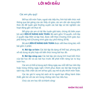 Rèn Kĩ Năng Giải Toán Lớp 4 - Tập 2