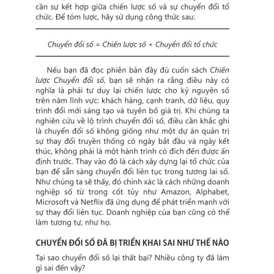 Tóm Lược Chuyển Đổi Số - Chiến Lược Và Lộ Trình