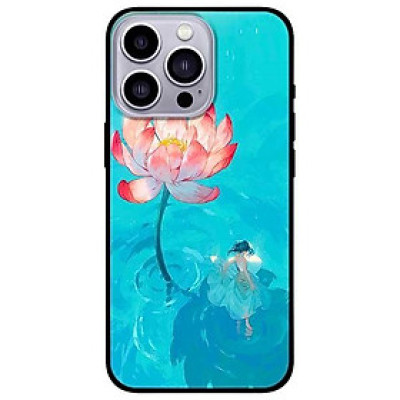 Ốp lưng dành cho Iphone 13 Mini - Iphone 13 - Iphone 13 Pro -  Iphone 13 Pro Max - Thiếu Nữ Và Sen