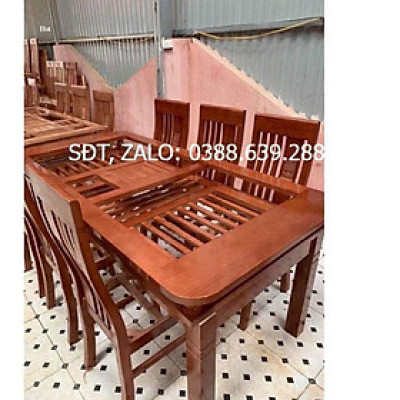 Bàn ăn gỗ xoan ta 6 ghế