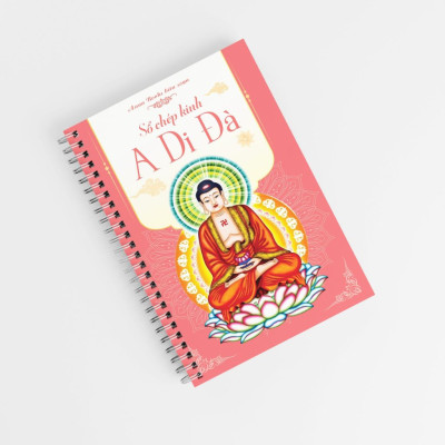 Vở chép kinh, sổ chép kinh A Di Đà in mờ giấy cao cấp (24 x16cm) - Anan Books Biên Soạn