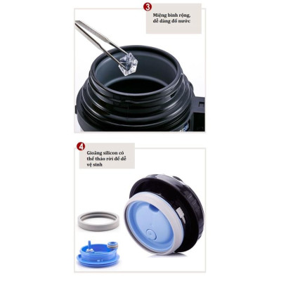 Bình giữ nhiệt nóng lạnh Zojirushi SF-CC15/18/20-XA, 1.5L/1.8L/2L, sản xuất tại Thái, bảo hành 1 năm