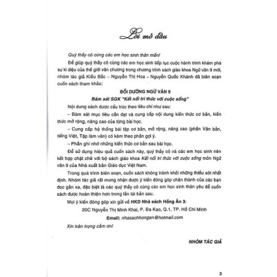 Bồi dưỡng ngữ văn 9 (bám sát sgk kết nối tri thức với cuộc sống) - HA