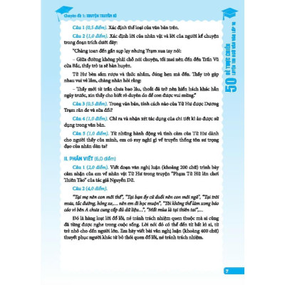 Sách - Ngữ Văn 50 Đề Thực Chiến Luyện Thi Vào Lớp 10 - Giải Chuyên Sâu - Có Đáp Án - Minh Thắng