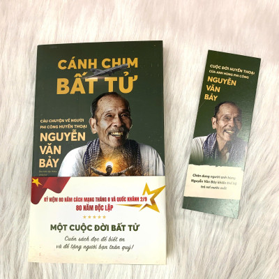 Sách - Cánh Chim Bất Tử - Câu Chuyện Về Người Phi Công Huyền Thoại Nguyễn Văn Bảy - Phiên Bản Kỷ Niệm 80 Năm - Tặng Kèm Bookmark + Postcard