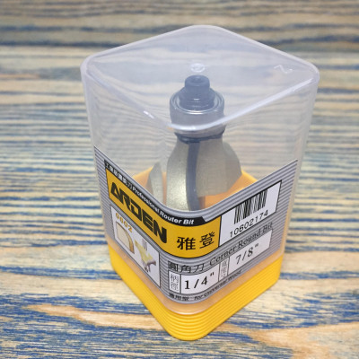 Mũi phay, mũi soi, mũi cắt vát cạnh tròn lồi 1/4"x7/8"(R=11.10mm) ARDEN