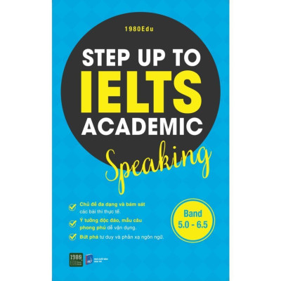 Sách - Combo 4 Cuốn: Step Up To Ielts Academic Reading + Listening + Writing + Speaking - 1980Edu - 1980 Books