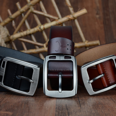 Thắt Lưng Da Bò Chính hãng COWATHER XF001 Nâu Vàng