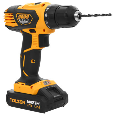 MÁY KHOAN PIN 2 TỐC ĐỘ 10MM 20V (2 PIN) TOLSEN- HÀNG CHÍNH HÃNG