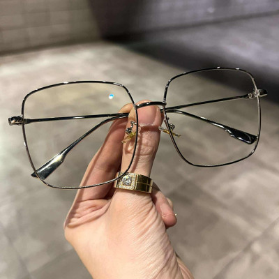 Kính mắt thời trang cho nam nữ dáng vuông form to oversize sành điệu phong cách ulzzang Korea