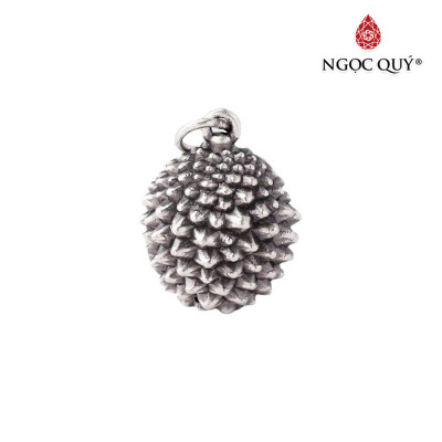 Charm bạc hình múi sầu riêng - Ngọc Quý Gemstones
