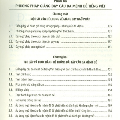 Câu Đa Mệnh Đề Tiếng Việt Trên Bình Diện Dạy Tiếng